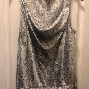 Elegant Patterned Sleeveless Top